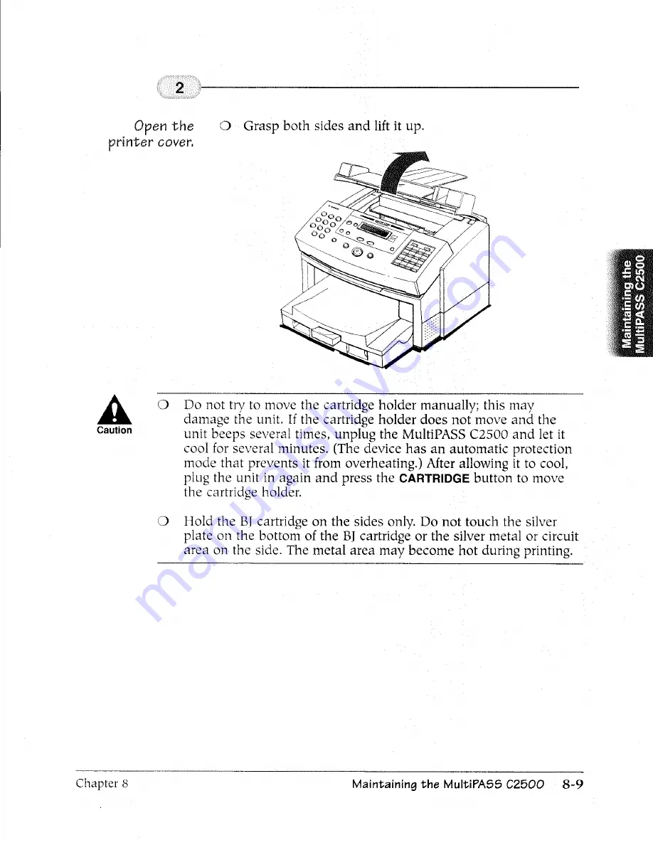 Canon MultiPASS C2500 User Manual Download Page 216