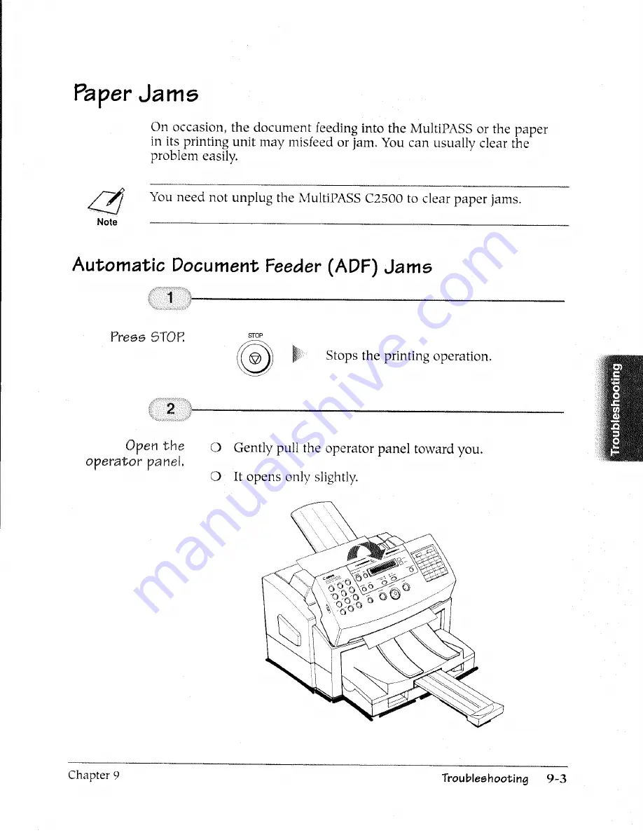 Canon MultiPASS C2500 User Manual Download Page 228