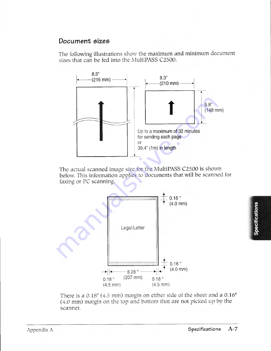 Canon MultiPASS C2500 User Manual Download Page 262