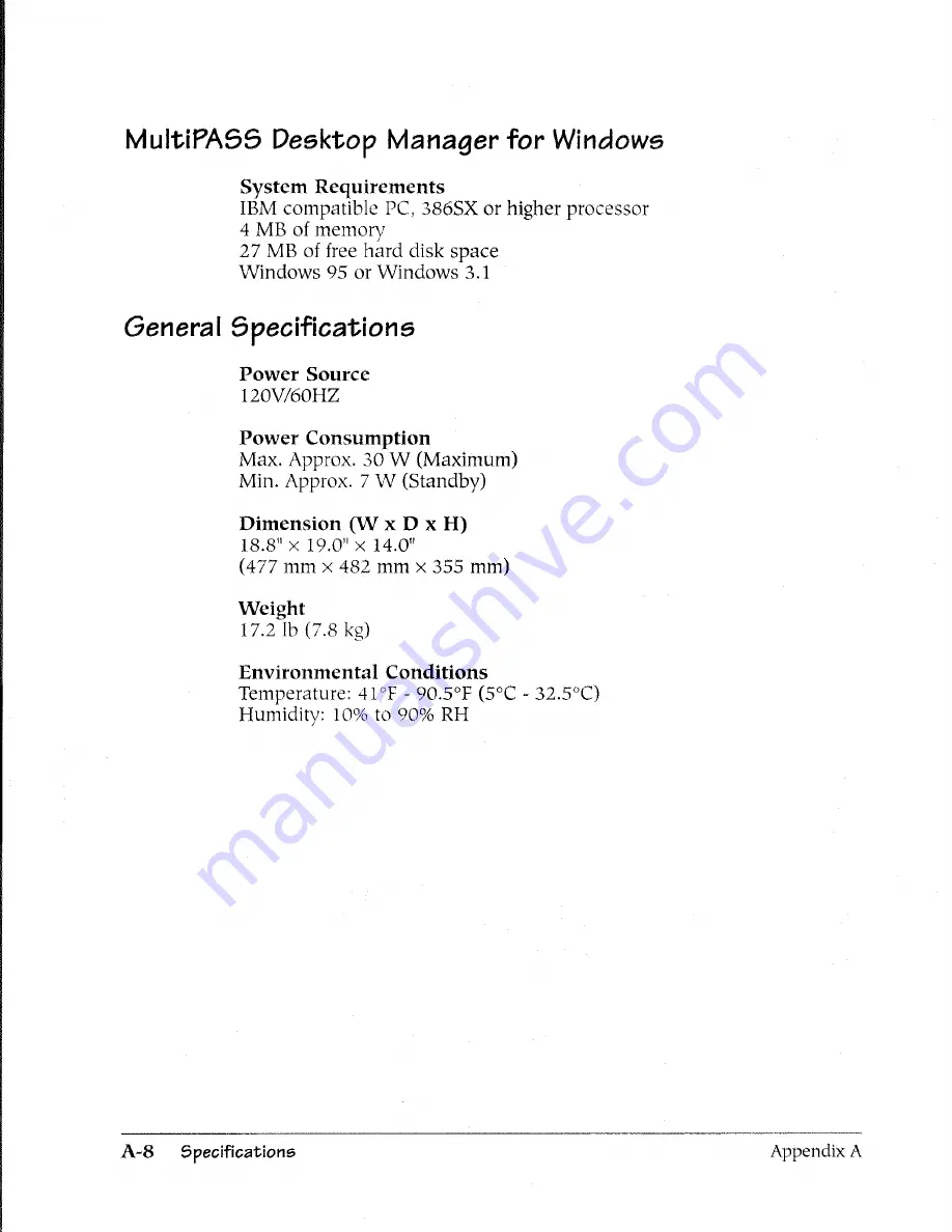 Canon MultiPASS C2500 User Manual Download Page 263