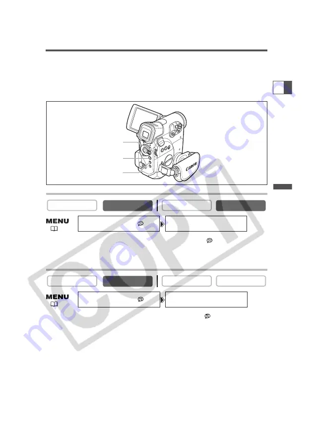 Canon Optura 500 Instruction Manual Download Page 71