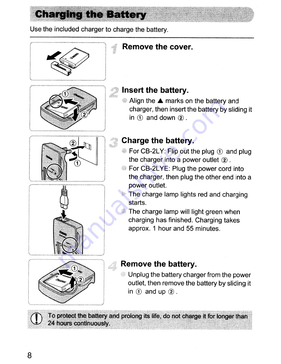 Canon PowerShot SD1200 IS Digital ELPH Getting Started Download Page 8