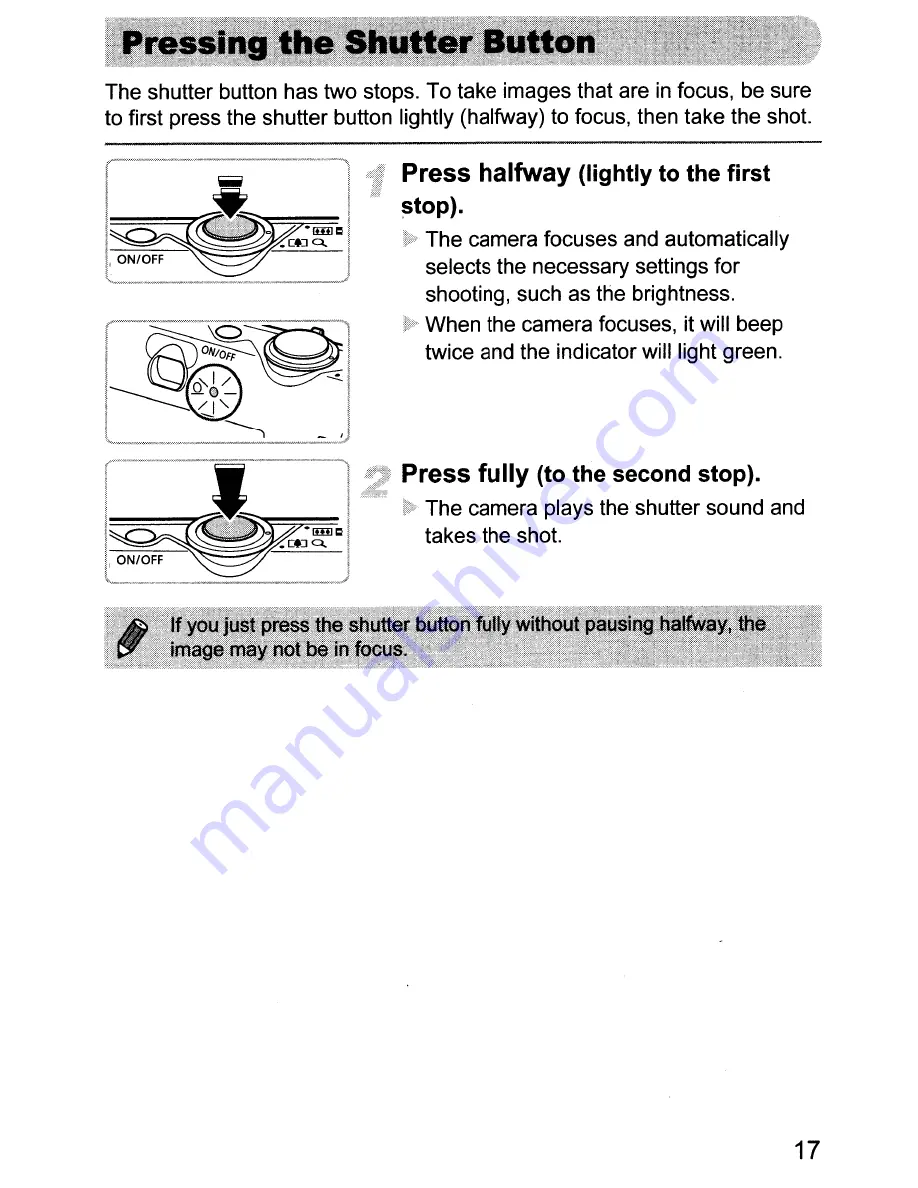 Canon PowerShot SD1200 IS Digital ELPH Getting Started Download Page 17