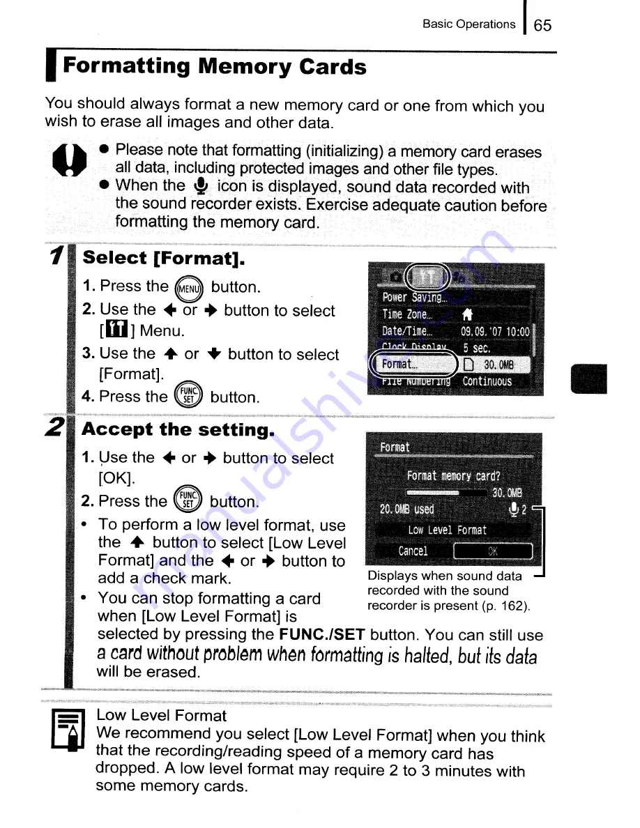 Canon PowerShot SD950 IS Digital ELPH User Manual Download Page 67