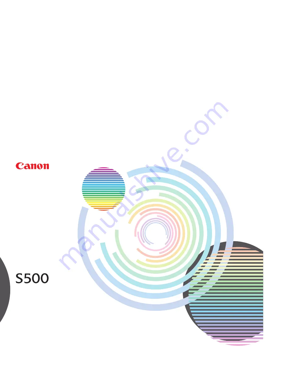 Canon S 500 Скачать руководство пользователя страница 1