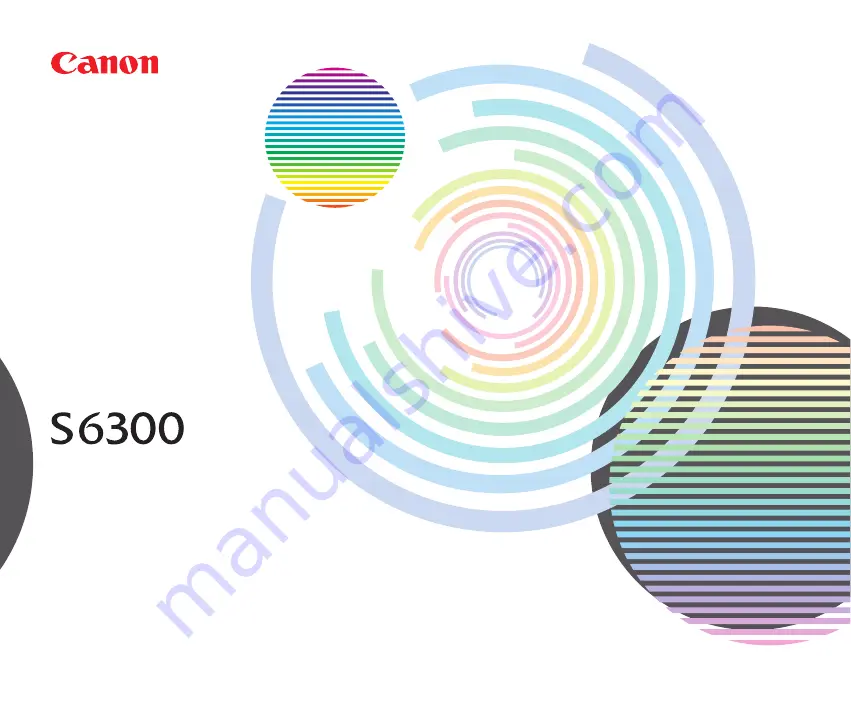 Canon S 6300 Скачать руководство пользователя страница 1