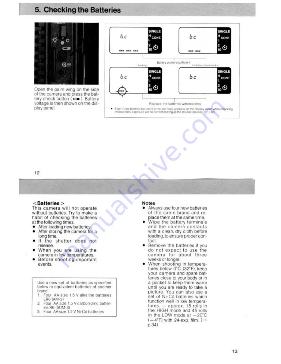 Canon T90 Instruction Manual Download Page 7