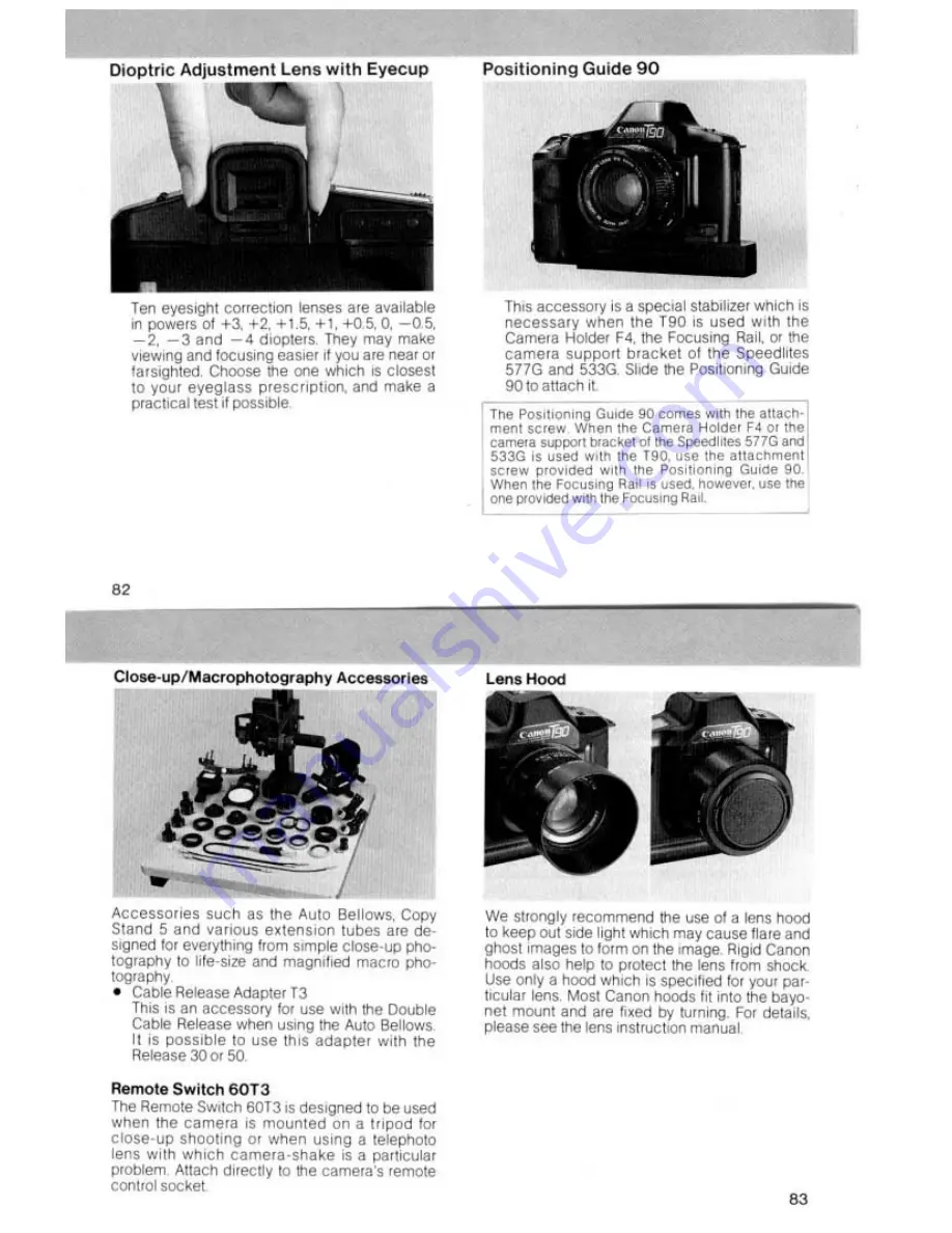 Canon T90 Instruction Manual Download Page 42