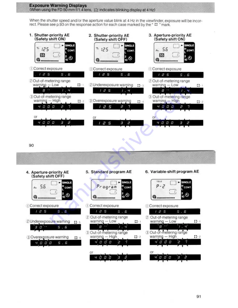 Canon T90 Instruction Manual Download Page 46