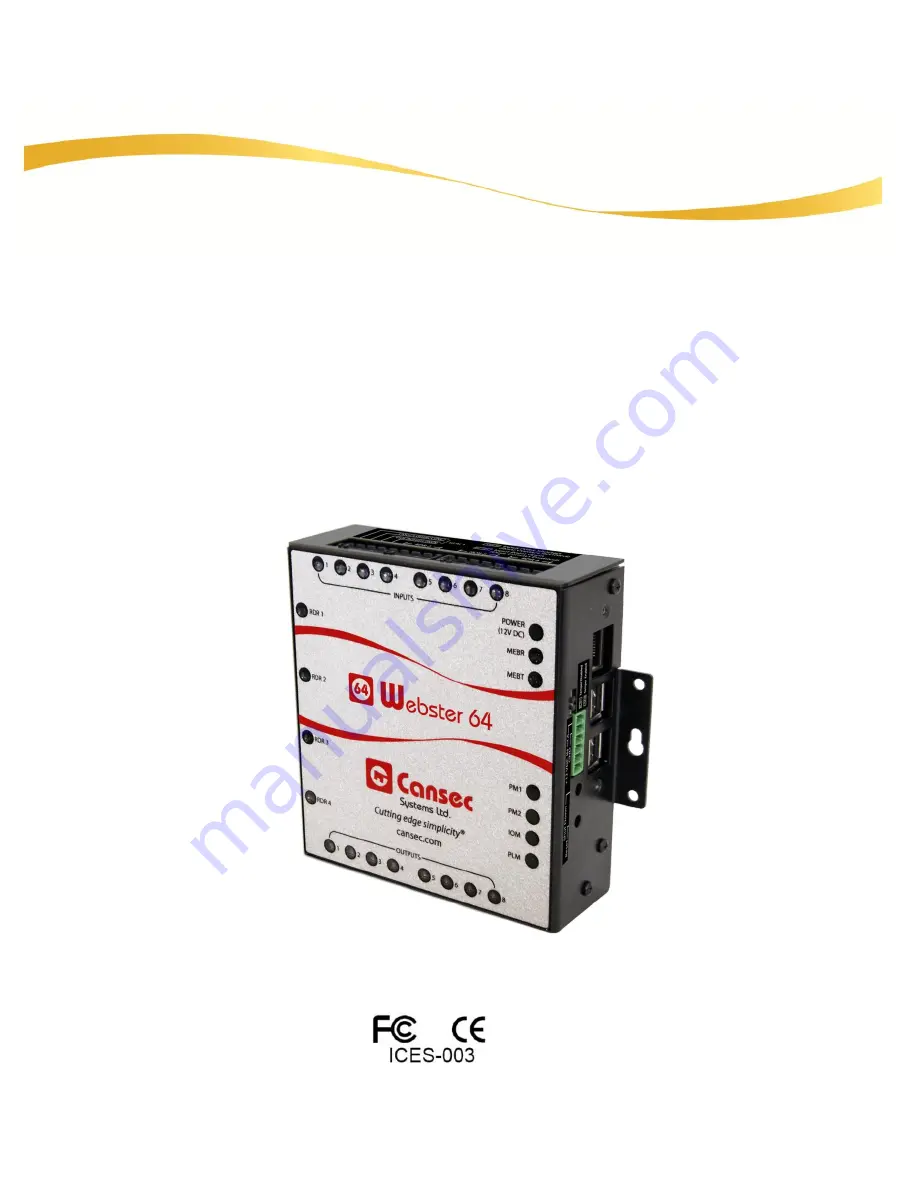 Cansec Webster 64 Скачать руководство пользователя страница 1