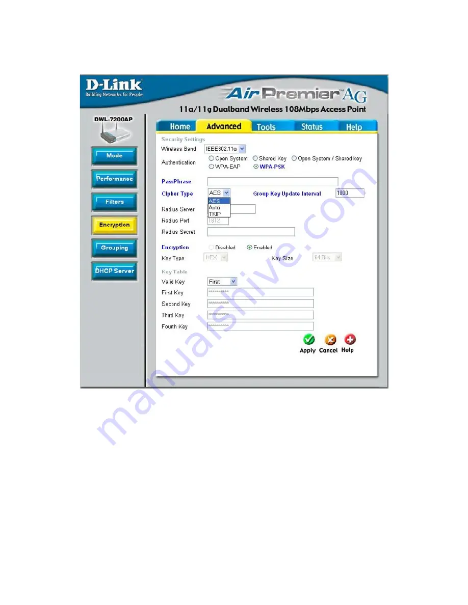 D-Link DWL-7200AP - AirPremier AG - Wireless Access... Manual Download Page 25