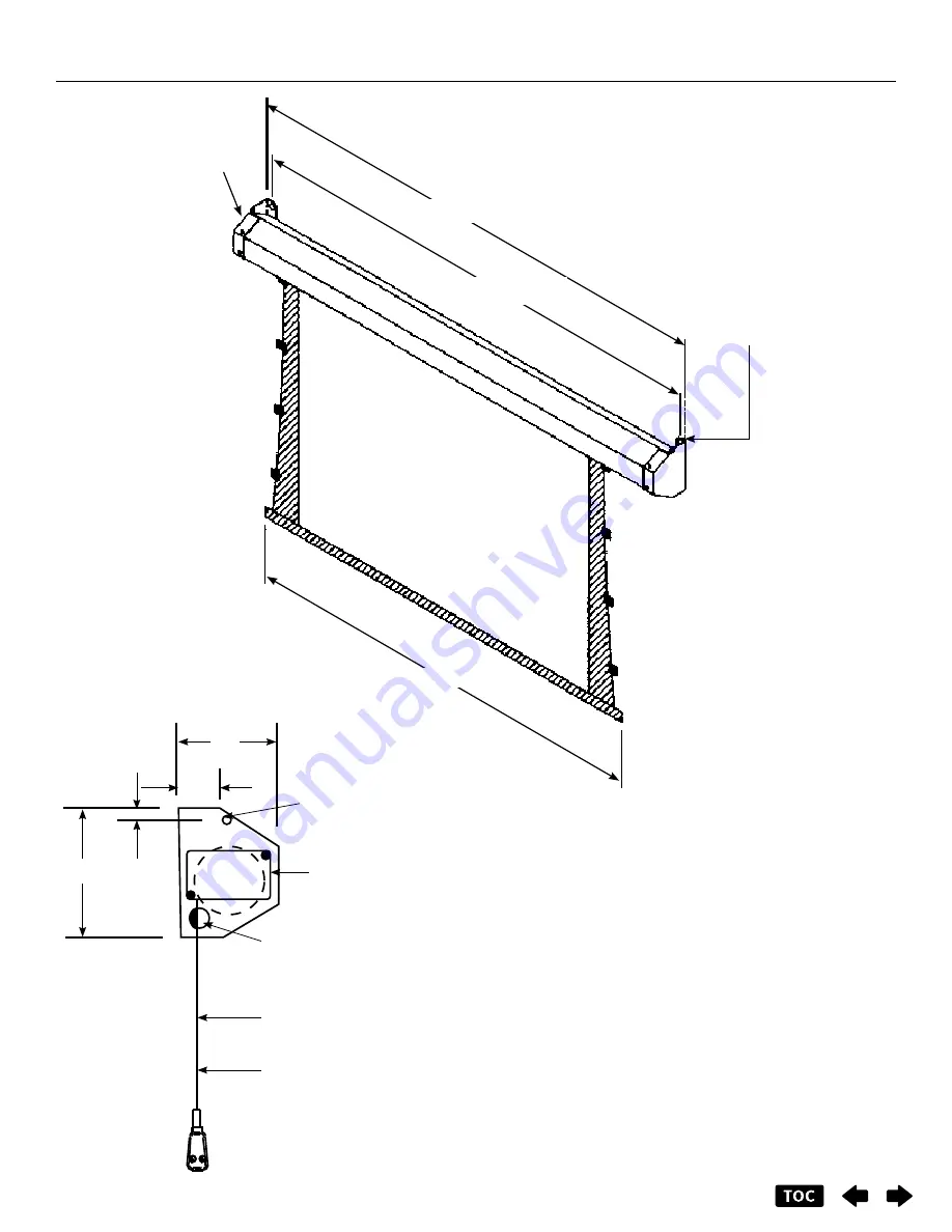 Da-Lite Tensioned Cosmopolitan Series Instruction Manual Download Page 5