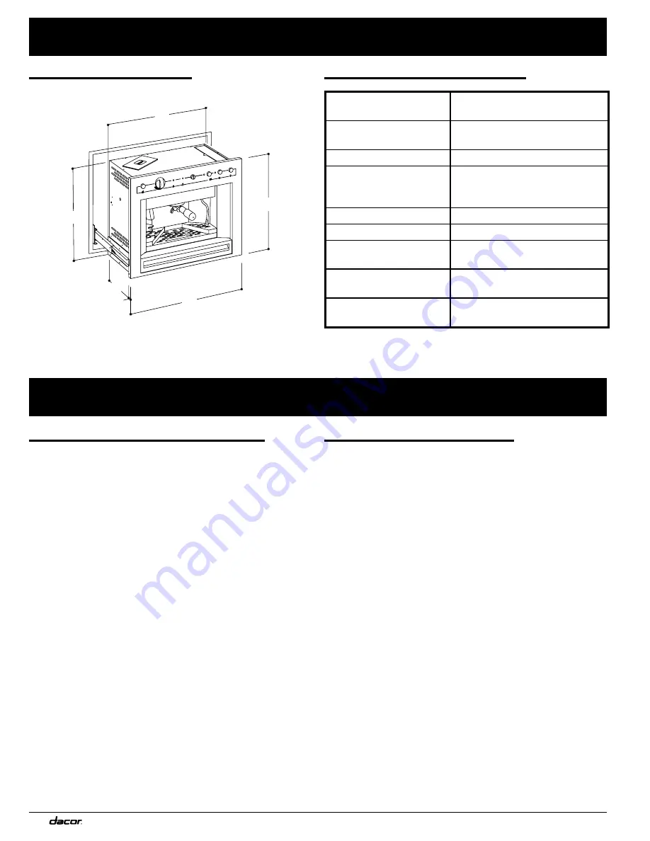 Dacor CM24TBISAS Installation Instructions Manual Download Page 6