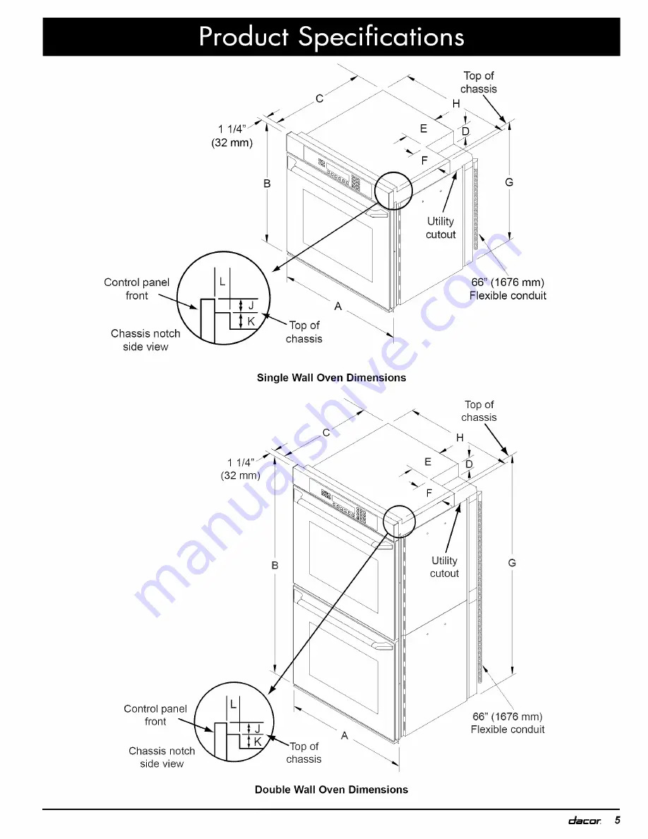 Dacor EO Series Installation Instructions Manual Download Page 7