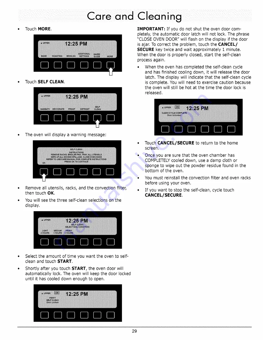 Dacor EO Series Use And Care Manual Download Page 31