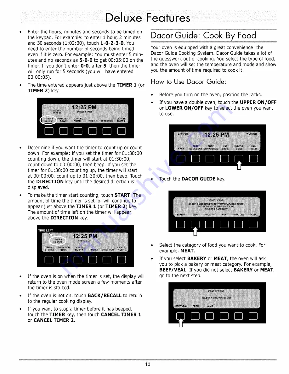 Dacor EO Series Use And Care Manual Download Page 135