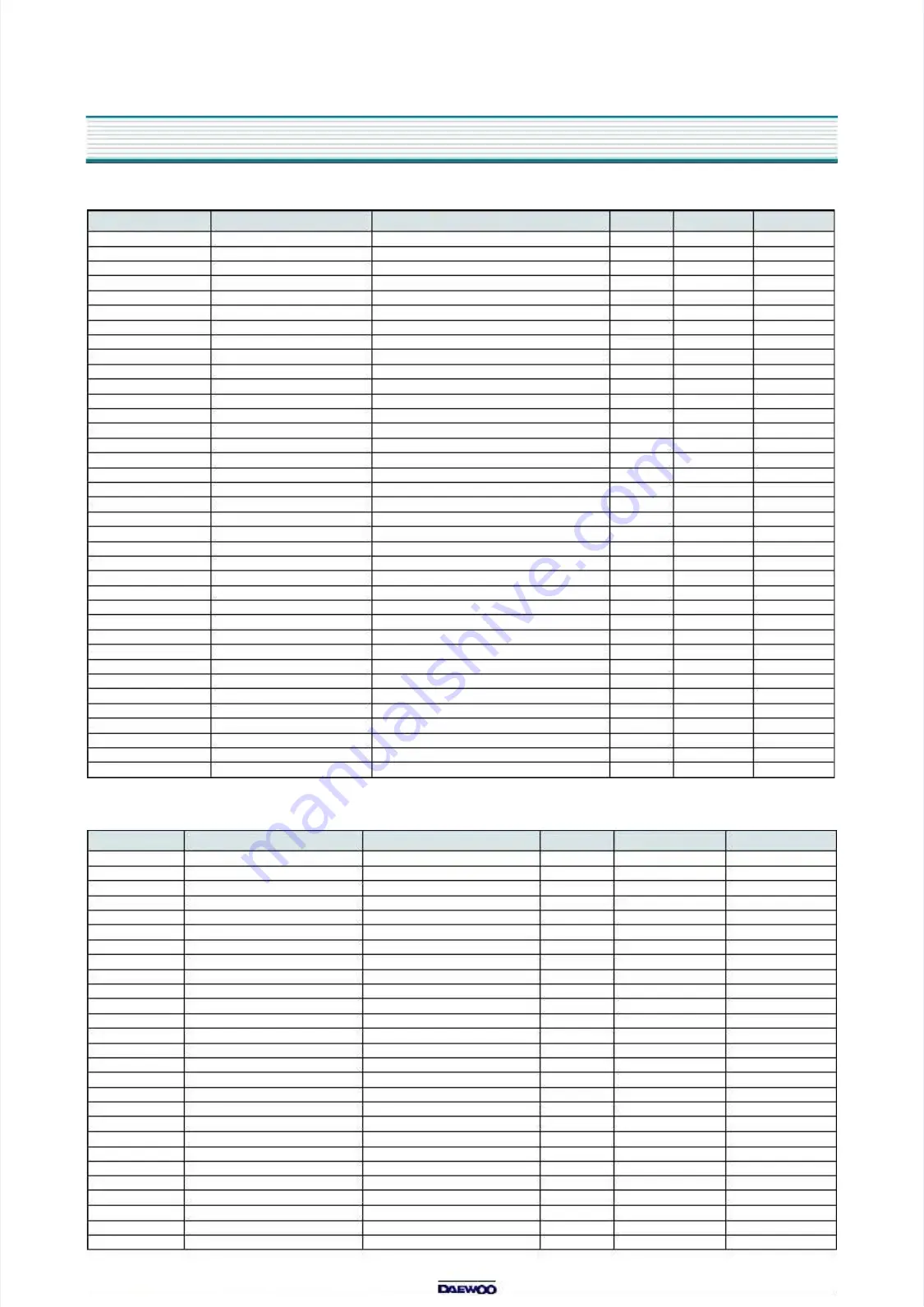 DAEWOO ELECTRONICS DTQ-14V1FC Service Manual Download Page 33