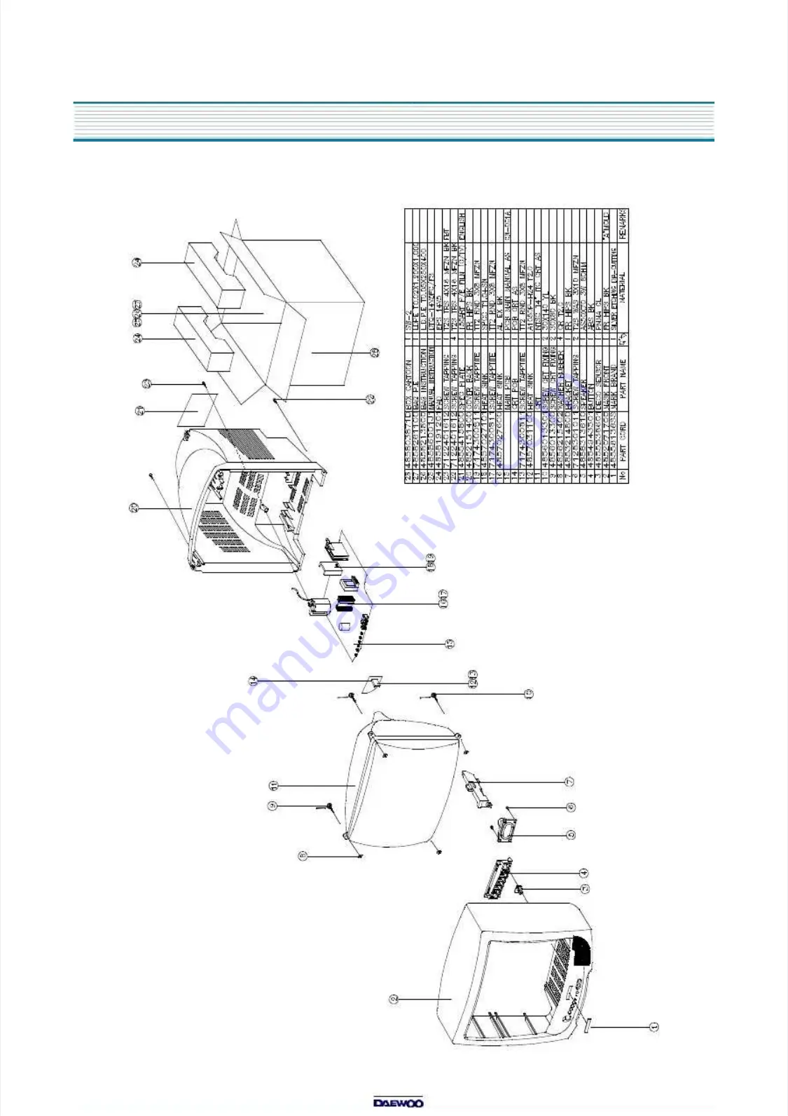 DAEWOO ELECTRONICS DTQ-14V1FC Скачать руководство пользователя страница 36