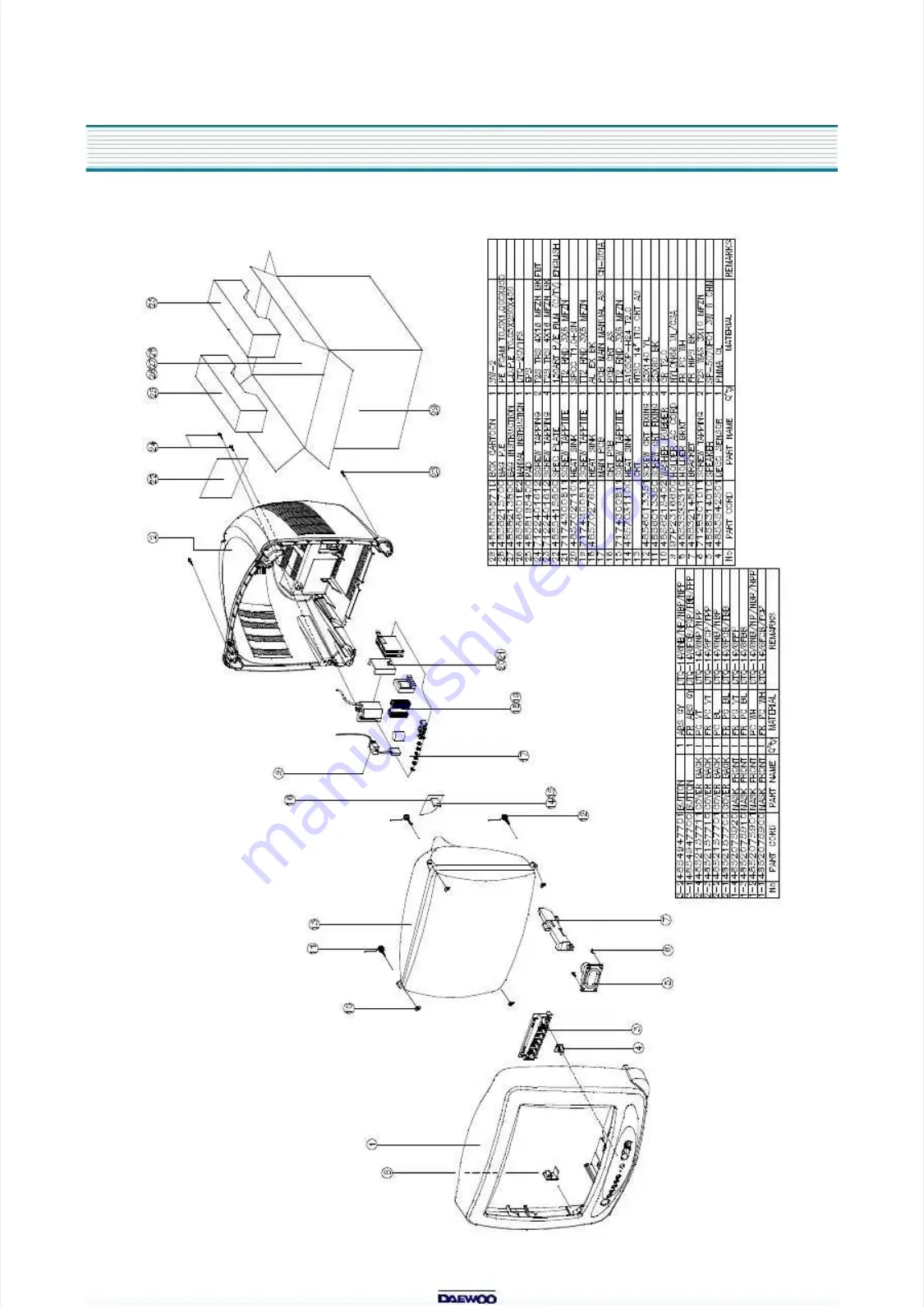 DAEWOO ELECTRONICS DTQ-14V1FC Скачать руководство пользователя страница 42