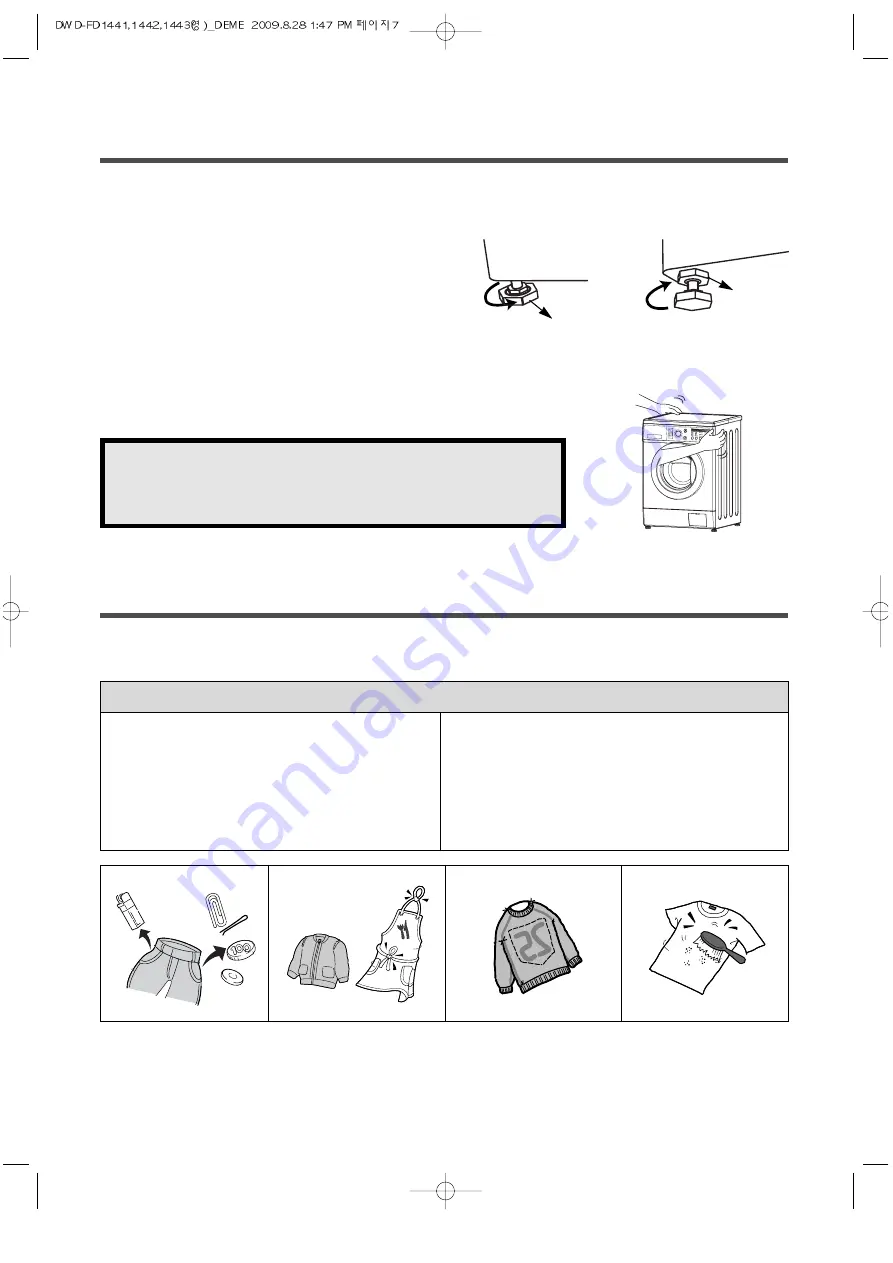 DAEWOO ELECTRONICS DWD-FD1441 Скачать руководство пользователя страница 7