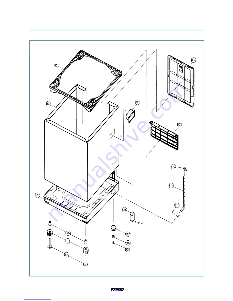 DAEWOO ELECTRONICS DWF-5590DP Series Service Manual Download Page 55