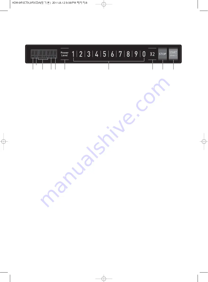 DAEWOO ELECTRONICS KOM-9F0CTX Operating Instructions Manual Download Page 9