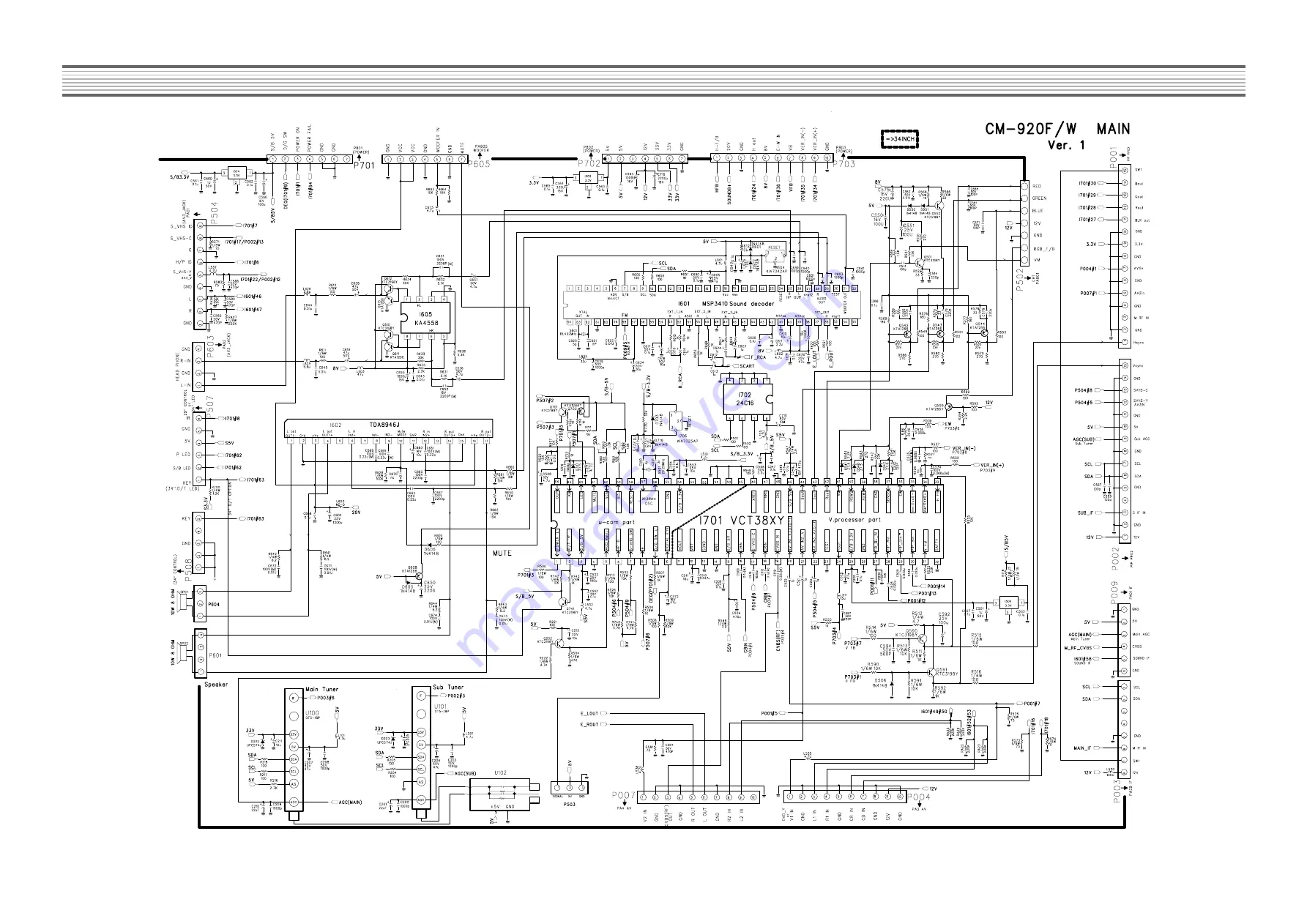 Daewoo DTR-29U9ME Service Manual Download Page 47