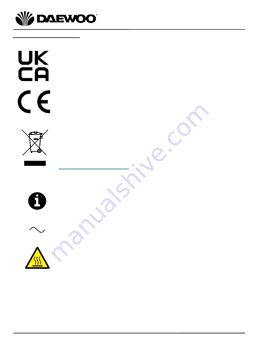 Daewoo Kensington SDA1585 User Manual Download Page 5