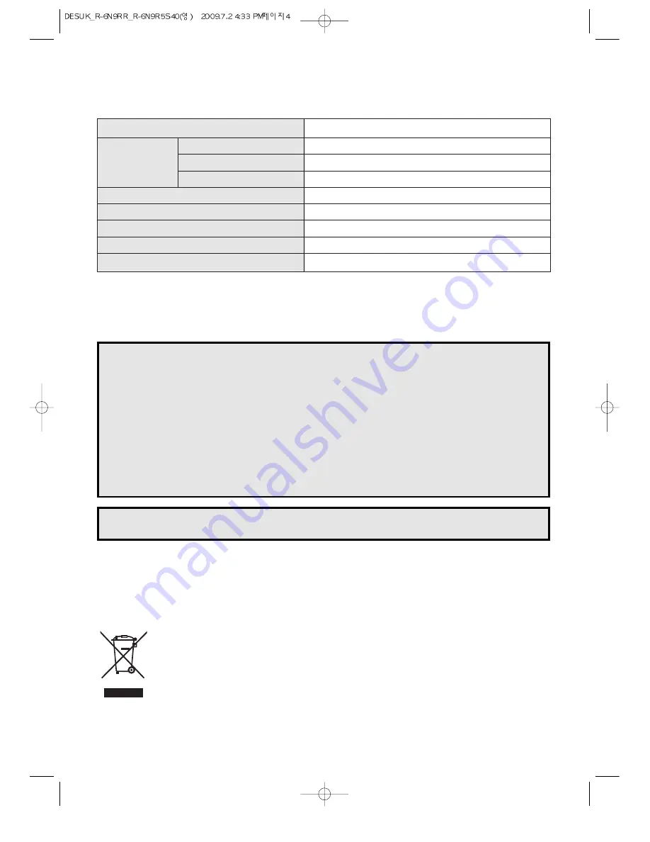 Daewoo KOR-6N9RR Operating	 Instruction Download Page 6