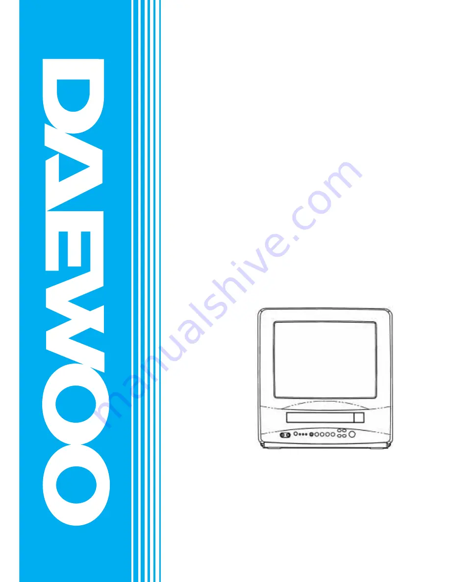 Daewoo TVZ 1341X Service Manual Download Page 1