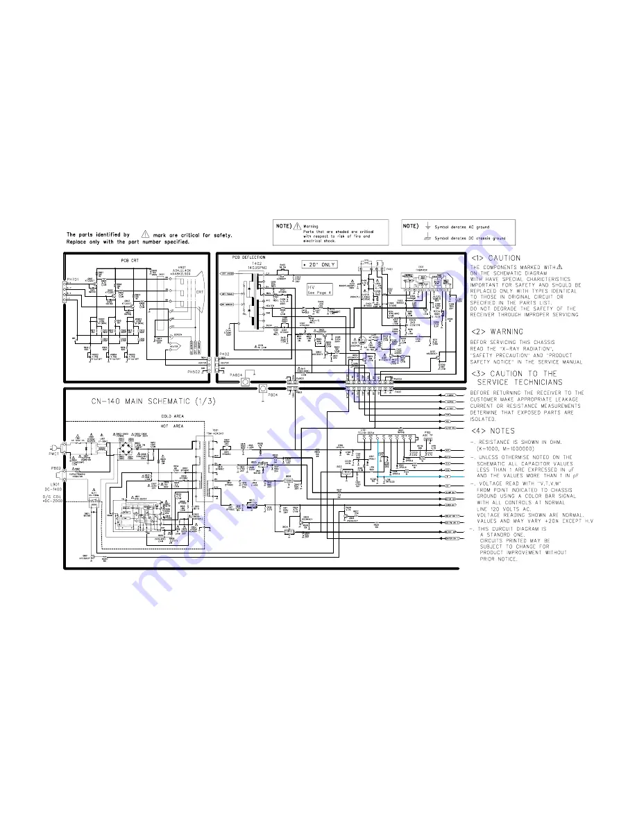 Daewoo TVZ 1341X Service Manual Download Page 140