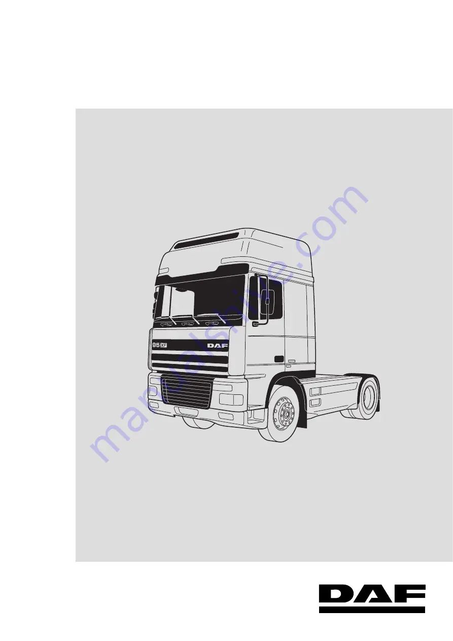 DAF 95XF Maintenance Manual Download Page 1