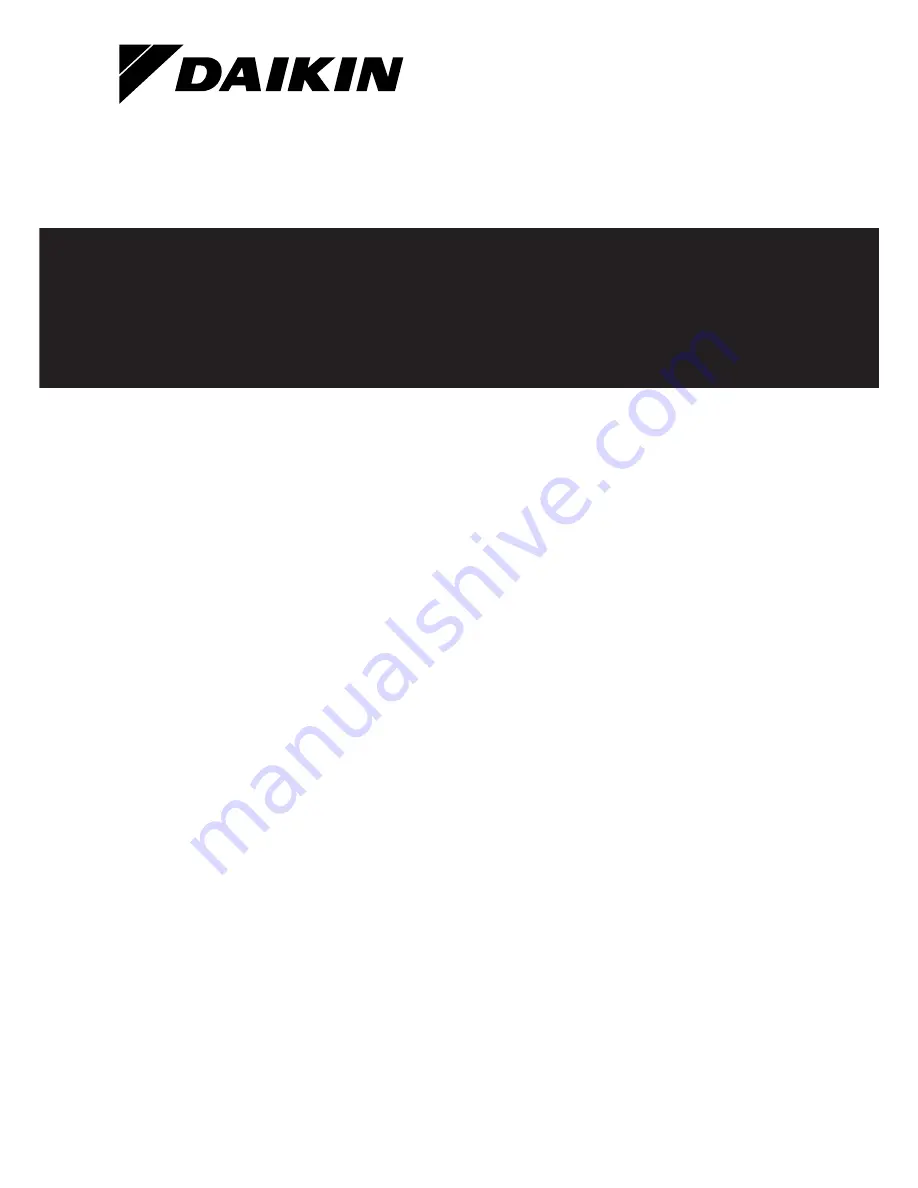 Daikin EKHVH008BB6V3 Installation Manual Download Page 1