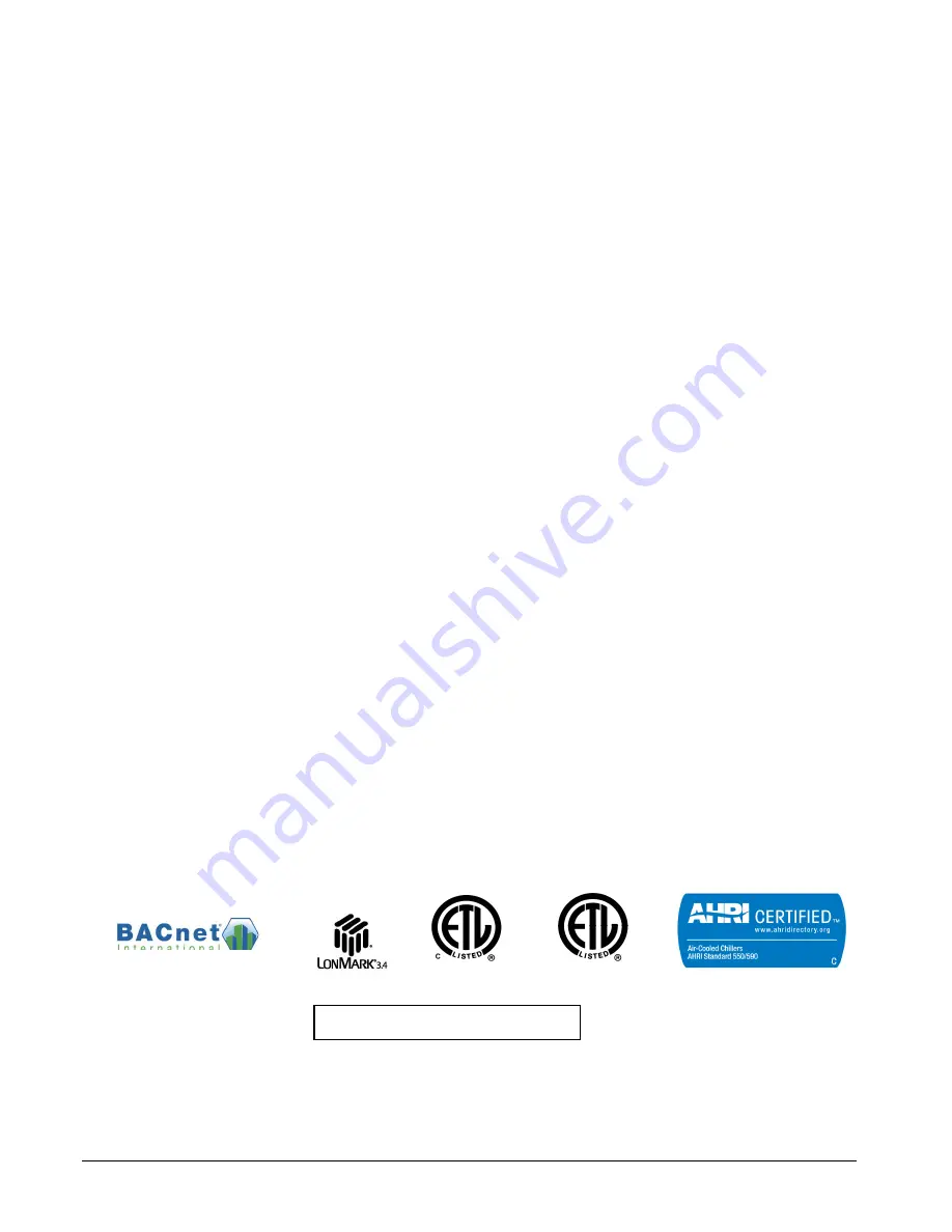 Daikin McQuay AGZ-D Operating And Maintenance Manual Download Page 2