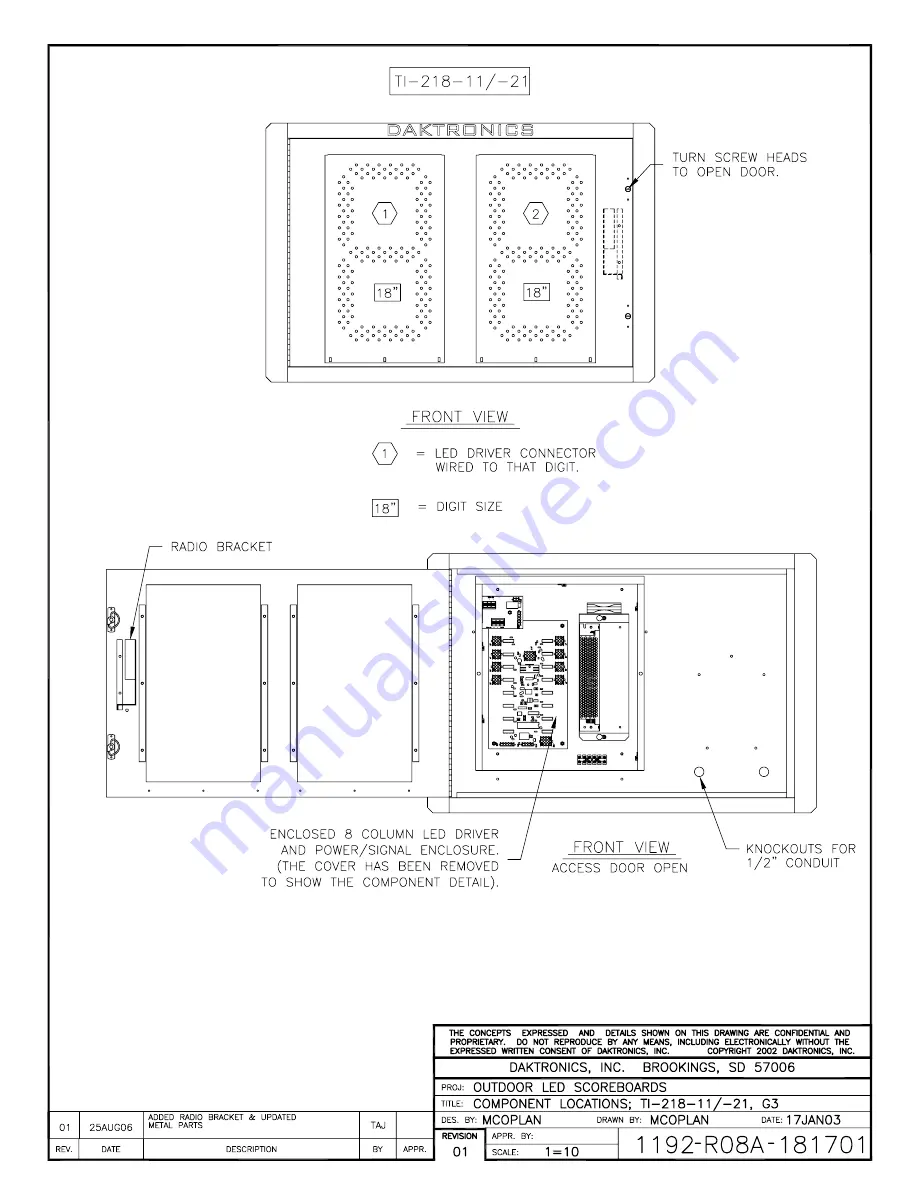 Daktronics BA-515 Display Manual Download Page 133