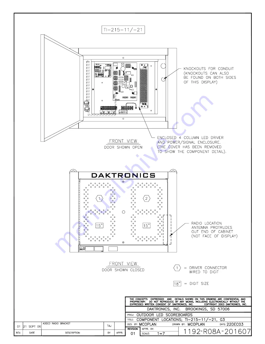 Daktronics BA-515 Скачать руководство пользователя страница 147