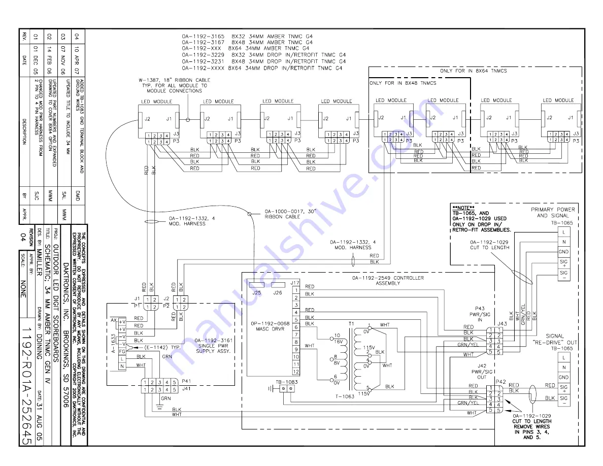 Daktronics BA-515 Скачать руководство пользователя страница 158