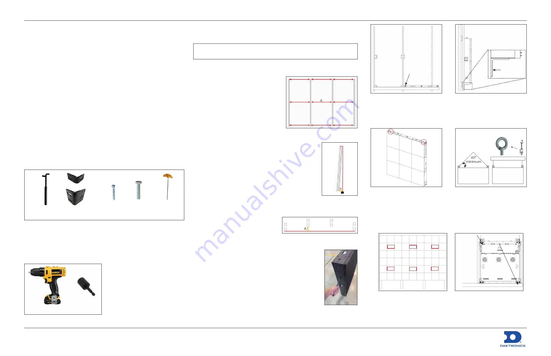 Daktronics DVX-1200 Series Installation & Service Manual Download Page 1