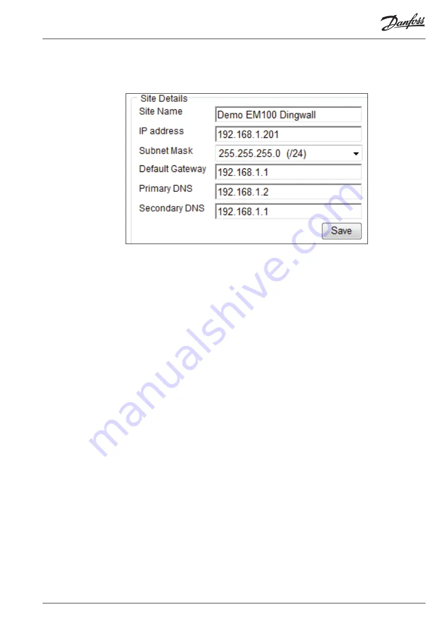 Danfoss AK-EM 100 Configuration Manual Download Page 5