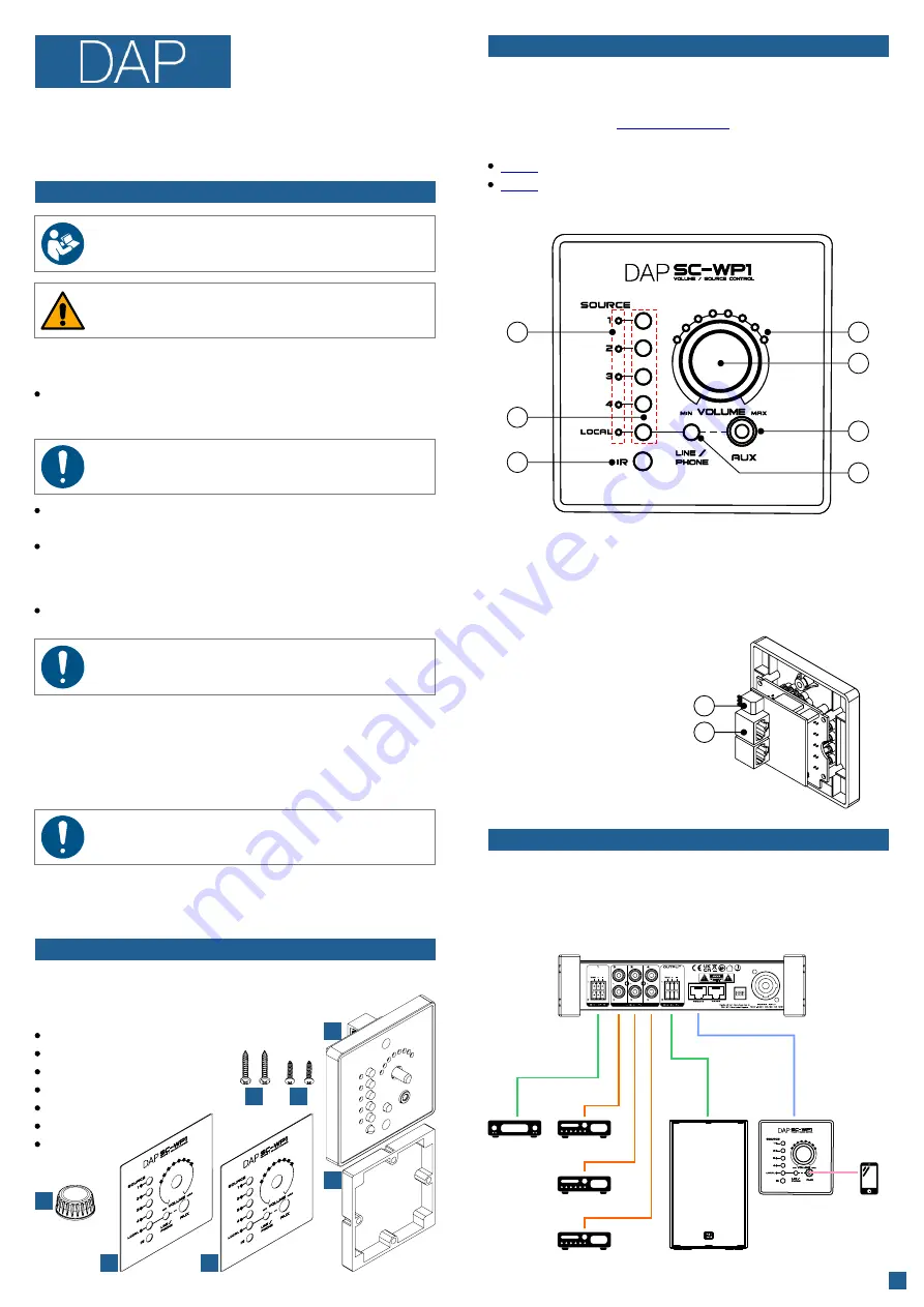 DAPAudio SC-WP1 D1541 Скачать руководство пользователя страница 1