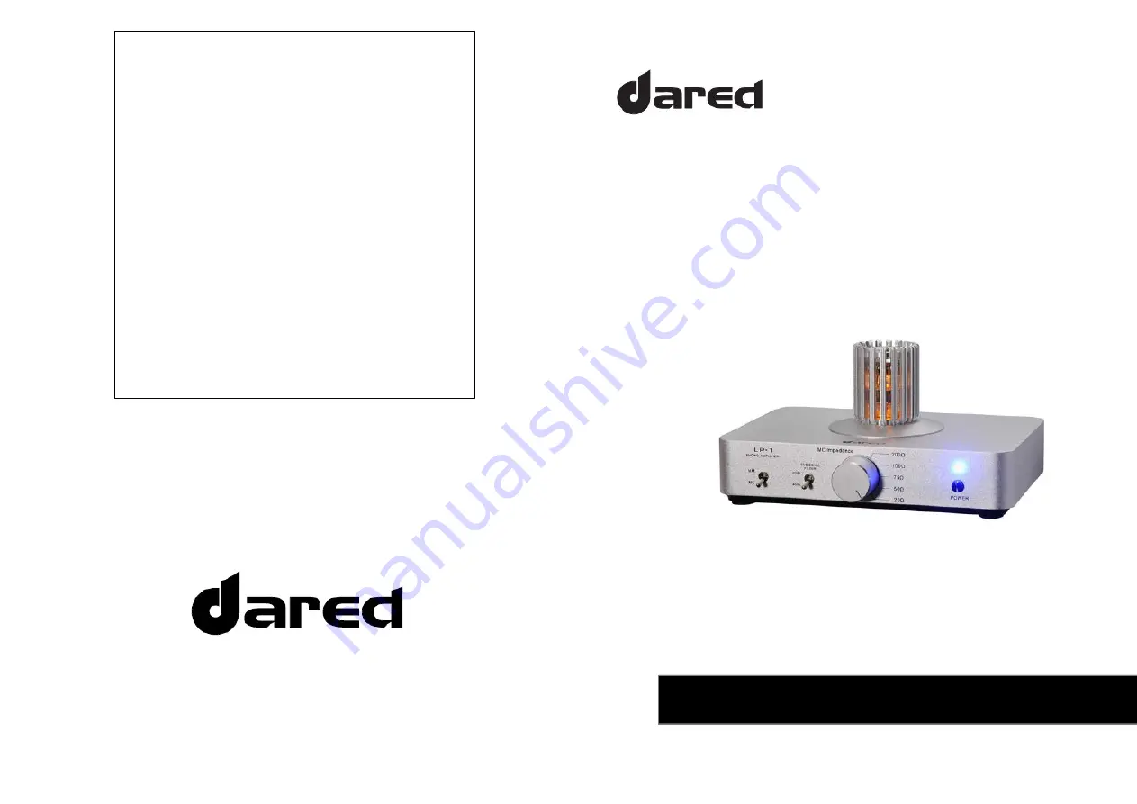 Dared LP-1 User Manual Download Page 1