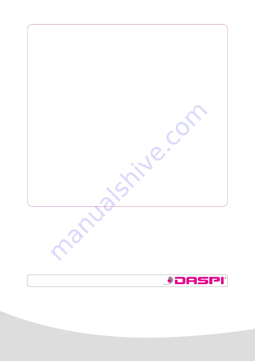 Daspi JENNY Instruction Manual Download Page 12