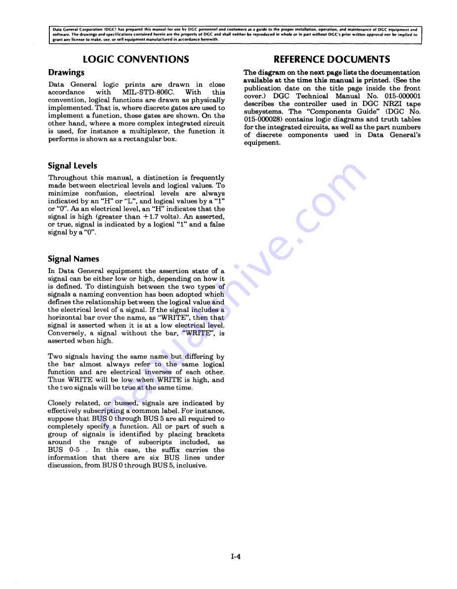 Data General 6020 Series Technical Manual Download Page 14