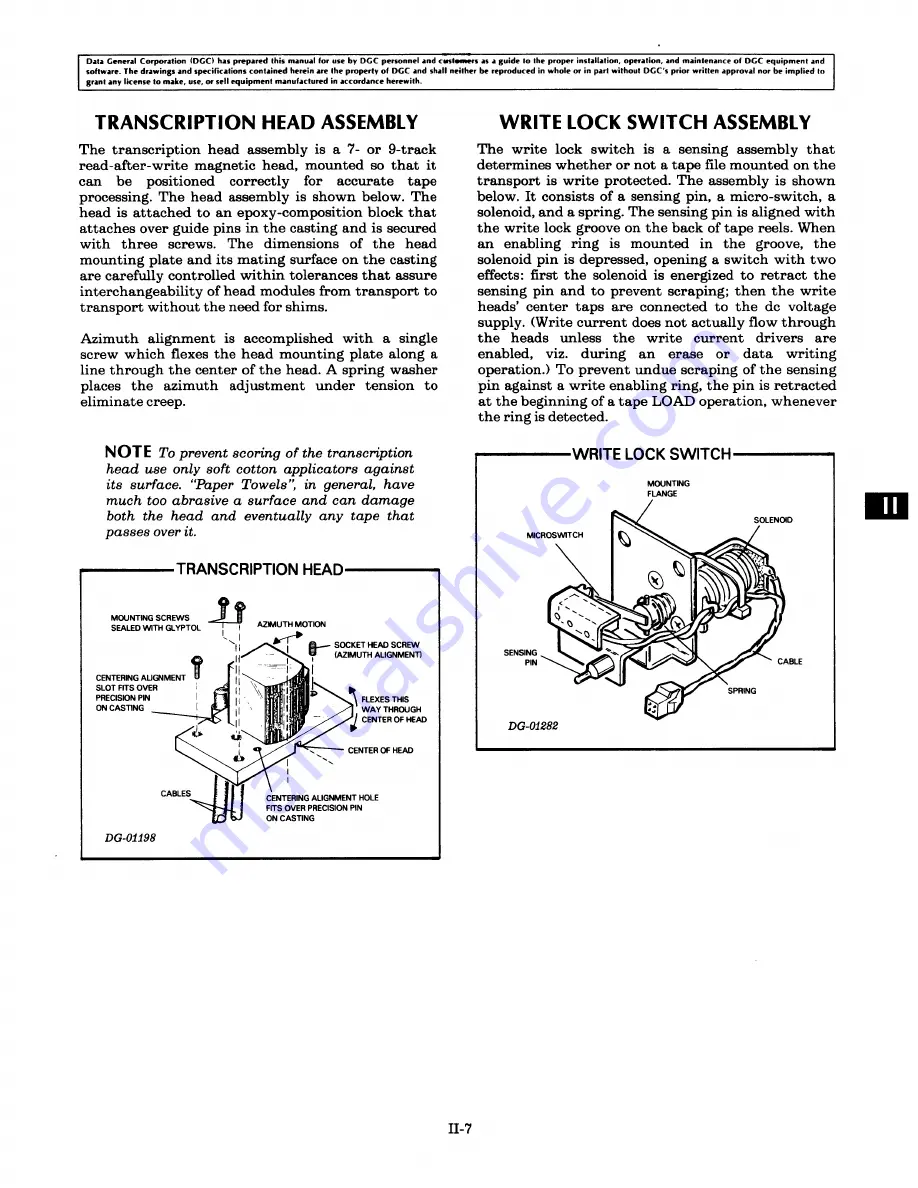 Data General 6020 Series Technical Manual Download Page 23