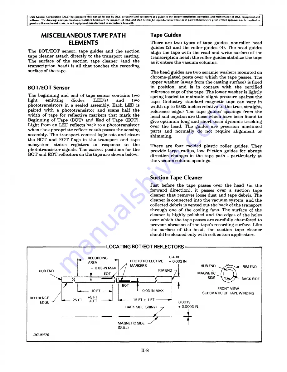 Data General 6020 Series Technical Manual Download Page 24