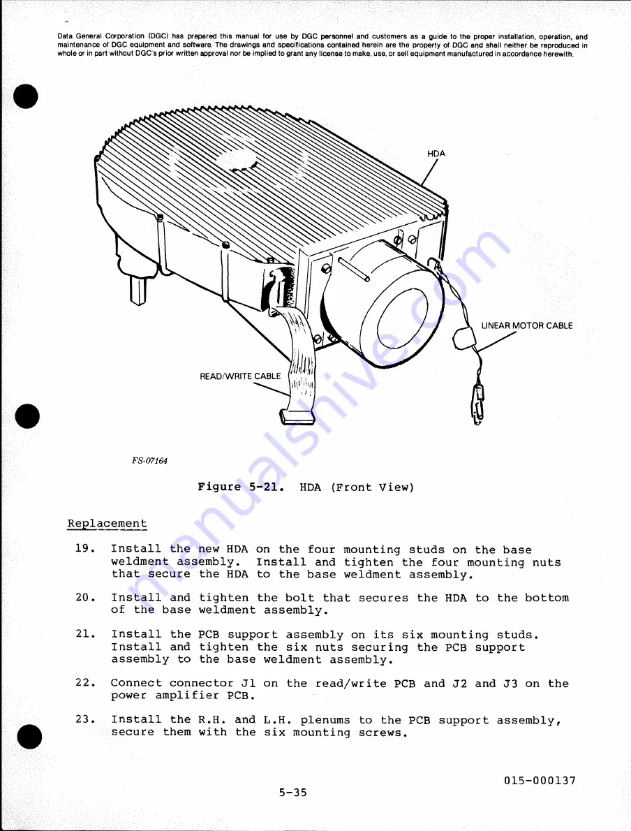 Data General 6236 Service Manual Download Page 179