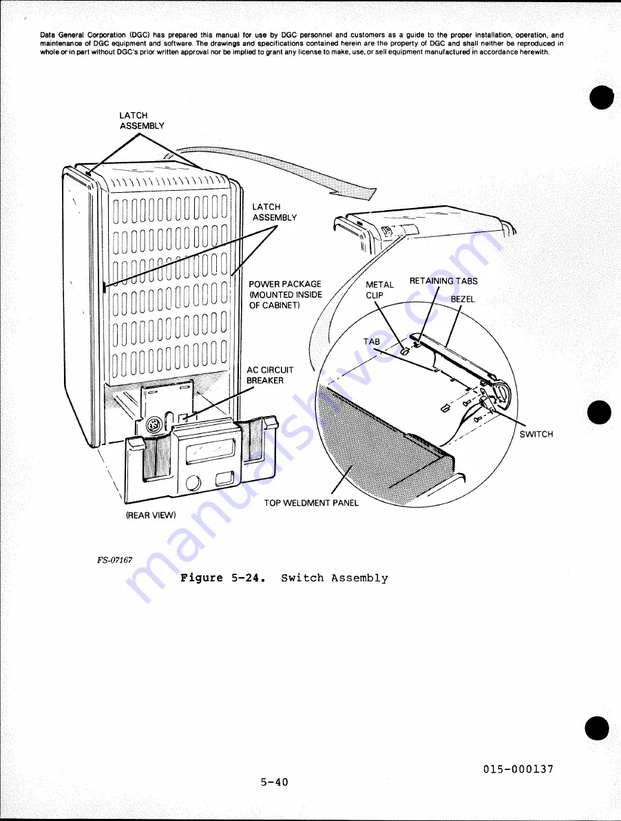 Data General 6236 Service Manual Download Page 184