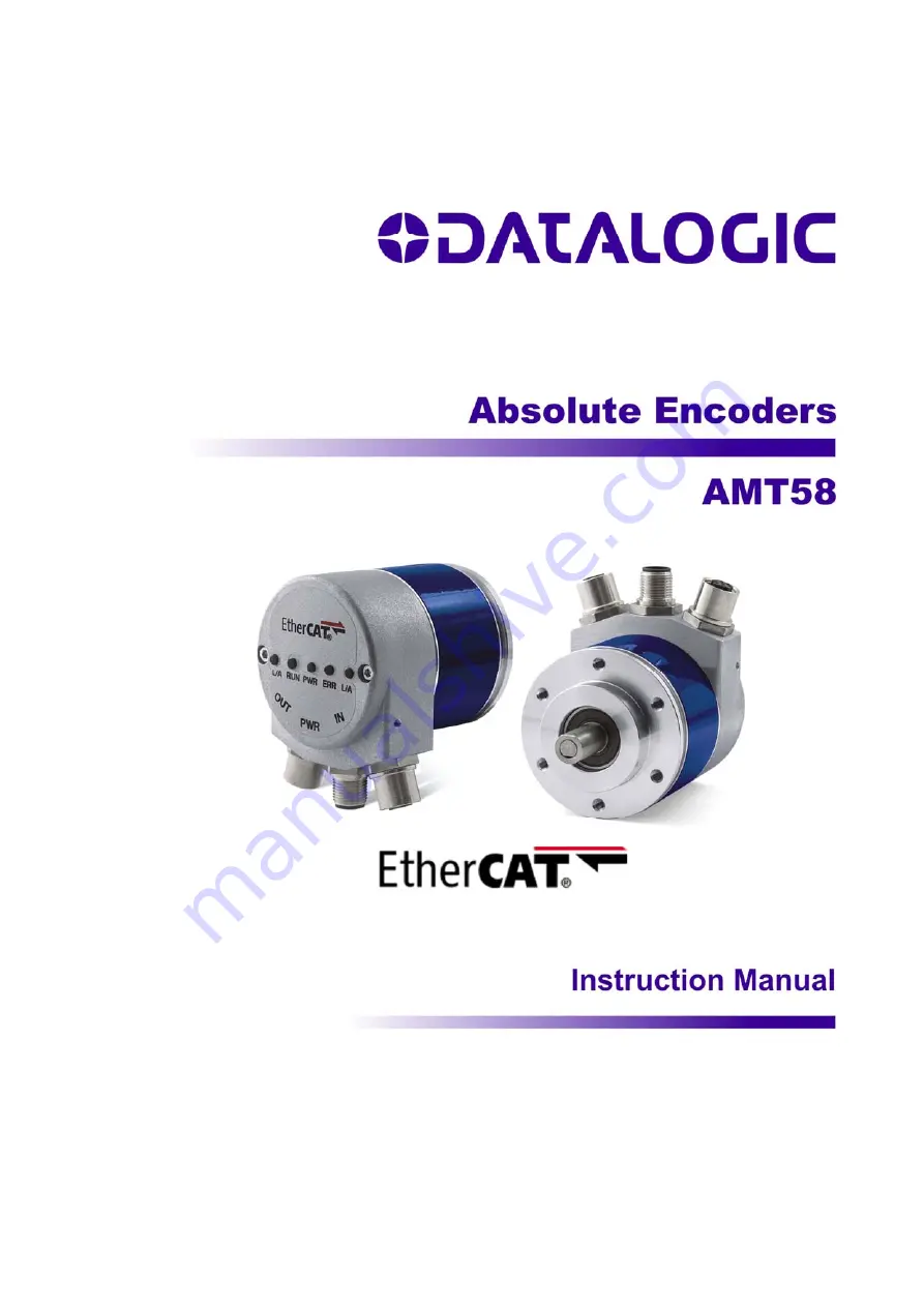 Datalogic AMT58 Series Instruction Manual Download Page 1