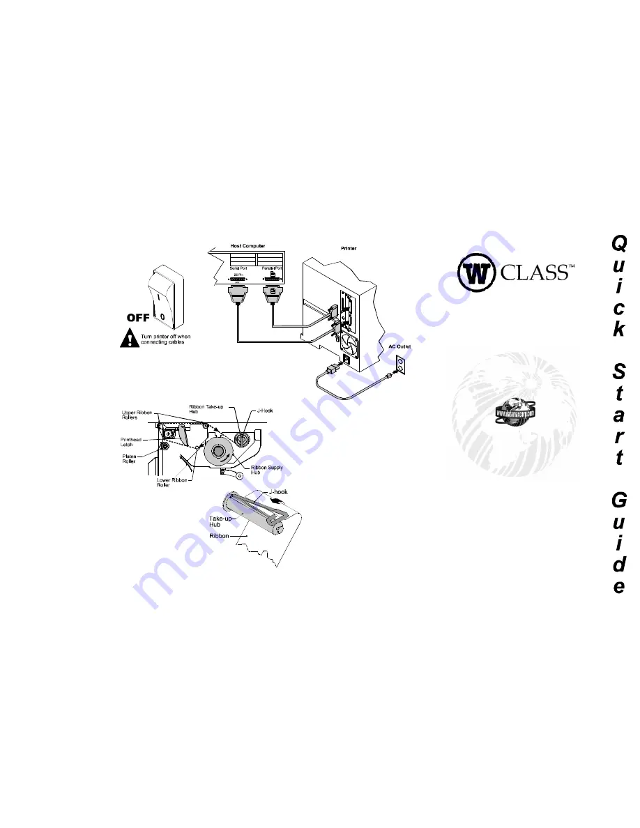 Datamax W-6208 Quick Start Manual Download Page 1