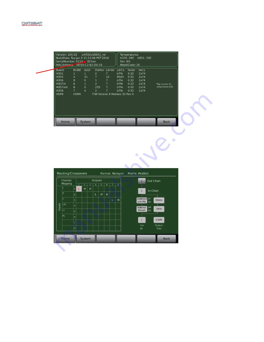 Datasat AP25 Installation And Operating Manual Download Page 135